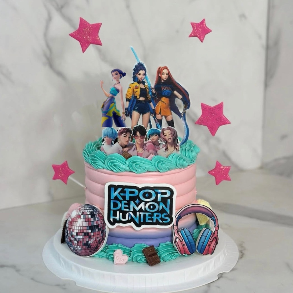 K-pop Demon Hunters 獵魔女團 (卡通 / 忌廉蛋糕 / 5”)