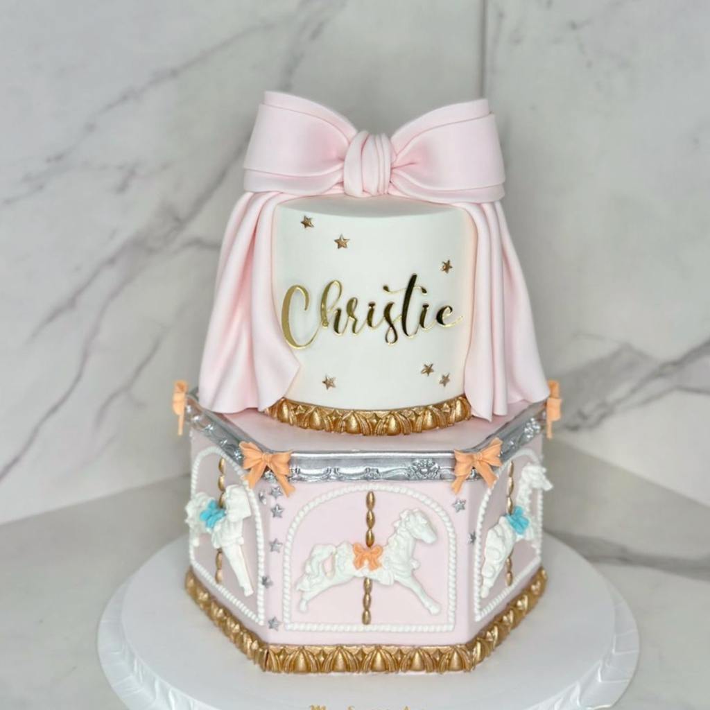 雙層木馬蛋糕 (5吋+7吋)