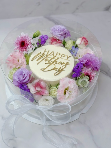 5”韓式花環 （可轉happy birthday） (芋泥麻糬)